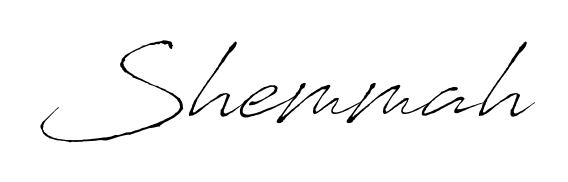 Transform the name Shemmah into a signature masterpiece using Antro_Vectra font. Ideal for photographers, artists, and creators looking for watermarks. Shemmah signature style 6 images and pictures png