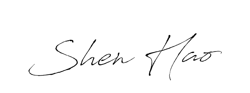 Design your own signature with our free online signature maker. With this signature software, you can create a handwritten (Antro_Vectra) signature for name Shen Hao. Shen Hao signature style 6 images and pictures png