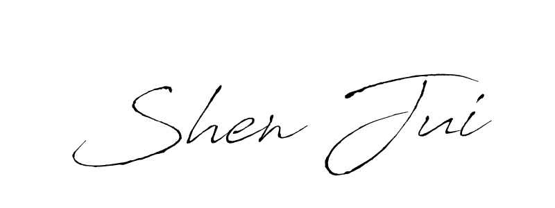 Make a beautiful signature design for name Shen Jui. With this signature (Antro_Vectra) style, you can create a handwritten signature for free. Shen Jui signature style 6 images and pictures png