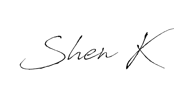 How to make Shen K name signature. Use Antro_Vectra style for creating short signs online. This is the latest handwritten sign. Shen K signature style 6 images and pictures png