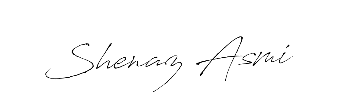 Design your own signature with our free online signature maker. With this signature software, you can create a handwritten (Antro_Vectra) signature for name Shenaz Asmi. Shenaz Asmi signature style 6 images and pictures png