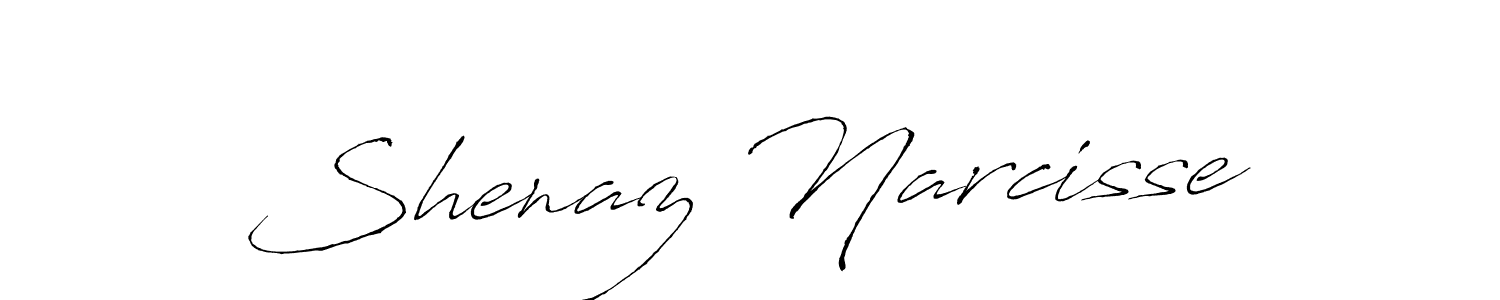 How to make Shenaz Narcisse signature? Antro_Vectra is a professional autograph style. Create handwritten signature for Shenaz Narcisse name. Shenaz Narcisse signature style 6 images and pictures png