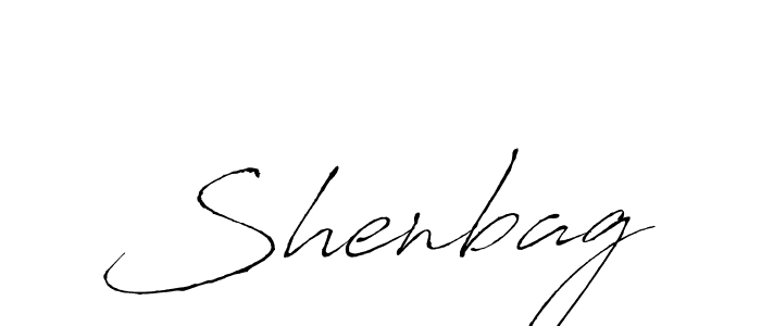 Design your own signature with our free online signature maker. With this signature software, you can create a handwritten (Antro_Vectra) signature for name Shenbag. Shenbag signature style 6 images and pictures png