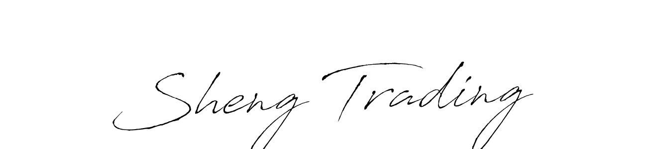 Also we have Sheng Trading name is the best signature style. Create professional handwritten signature collection using Antro_Vectra autograph style. Sheng Trading signature style 6 images and pictures png