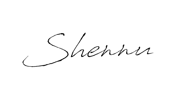 Make a beautiful signature design for name Shennu. With this signature (Antro_Vectra) style, you can create a handwritten signature for free. Shennu signature style 6 images and pictures png