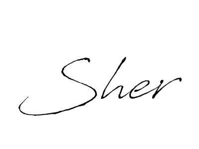 You should practise on your own different ways (Antro_Vectra) to write your name (Sher) in signature. don't let someone else do it for you. Sher signature style 6 images and pictures png