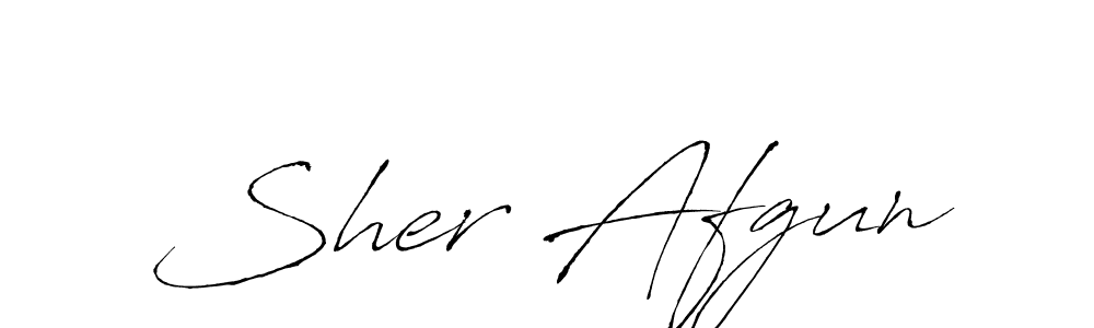 Sher Afgun stylish signature style. Best Handwritten Sign (Antro_Vectra) for my name. Handwritten Signature Collection Ideas for my name Sher Afgun. Sher Afgun signature style 6 images and pictures png