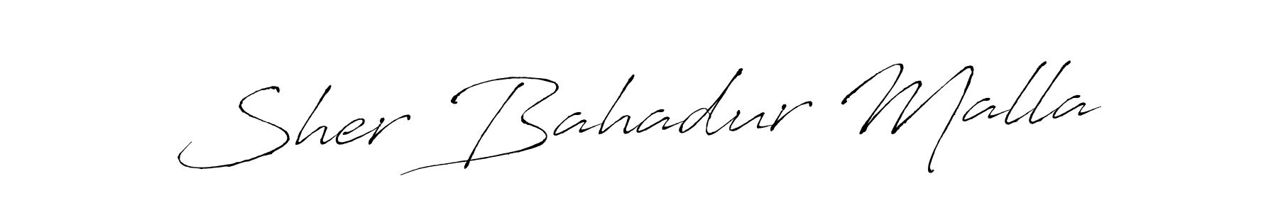 Sher Bahadur Malla stylish signature style. Best Handwritten Sign (Antro_Vectra) for my name. Handwritten Signature Collection Ideas for my name Sher Bahadur Malla. Sher Bahadur Malla signature style 6 images and pictures png