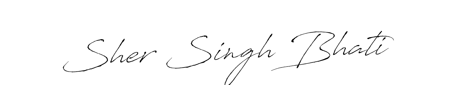 It looks lik you need a new signature style for name Sher Singh Bhati. Design unique handwritten (Antro_Vectra) signature with our free signature maker in just a few clicks. Sher Singh Bhati signature style 6 images and pictures png