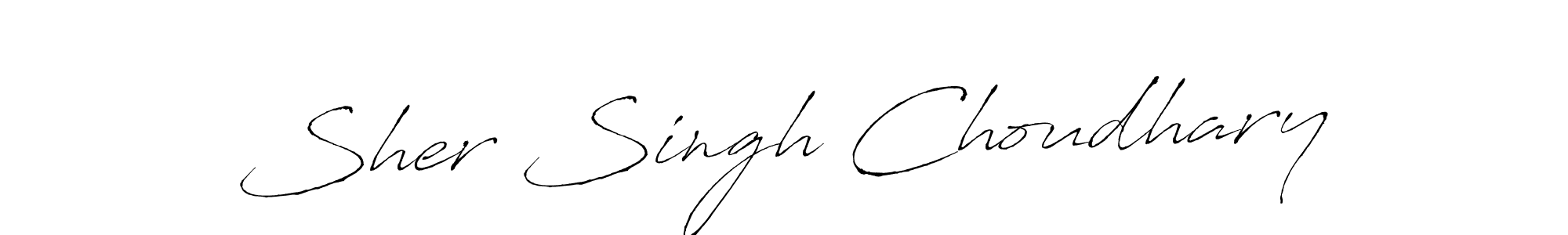 Design your own signature with our free online signature maker. With this signature software, you can create a handwritten (Antro_Vectra) signature for name Sher Singh Choudhary. Sher Singh Choudhary signature style 6 images and pictures png