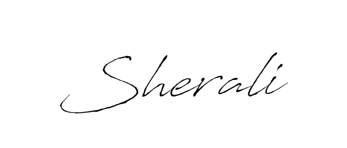 Create a beautiful signature design for name Sherali. With this signature (Antro_Vectra) fonts, you can make a handwritten signature for free. Sherali signature style 6 images and pictures png