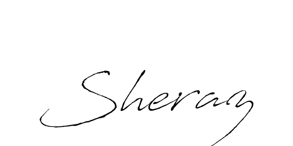 Sheraz stylish signature style. Best Handwritten Sign (Antro_Vectra) for my name. Handwritten Signature Collection Ideas for my name Sheraz. Sheraz signature style 6 images and pictures png