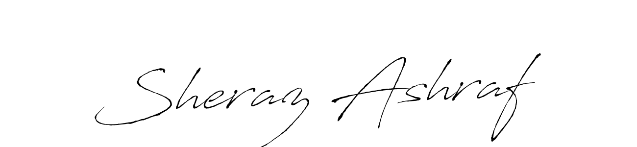 Antro_Vectra is a professional signature style that is perfect for those who want to add a touch of class to their signature. It is also a great choice for those who want to make their signature more unique. Get Sheraz Ashraf name to fancy signature for free. Sheraz Ashraf signature style 6 images and pictures png