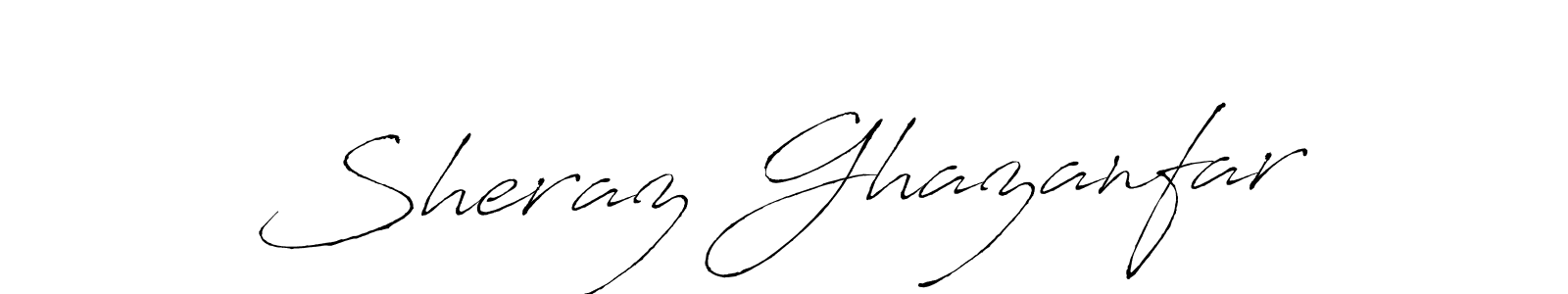 Antro_Vectra is a professional signature style that is perfect for those who want to add a touch of class to their signature. It is also a great choice for those who want to make their signature more unique. Get Sheraz Ghazanfar name to fancy signature for free. Sheraz Ghazanfar signature style 6 images and pictures png