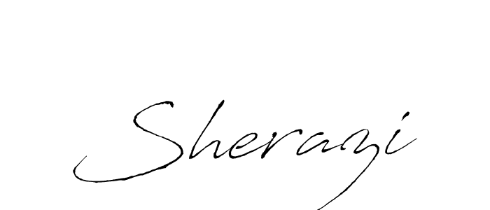 Create a beautiful signature design for name Sherazi. With this signature (Antro_Vectra) fonts, you can make a handwritten signature for free. Sherazi signature style 6 images and pictures png
