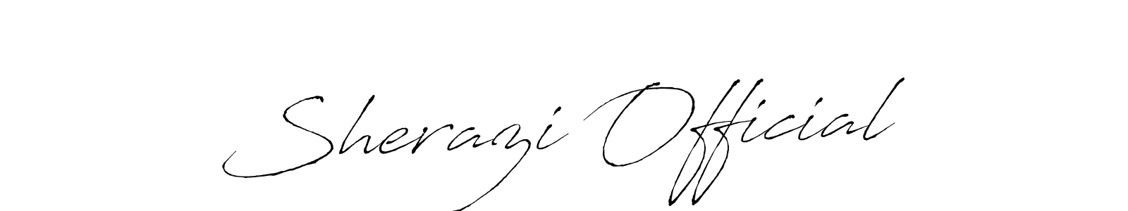 You can use this online signature creator to create a handwritten signature for the name Sherazi Official. This is the best online autograph maker. Sherazi Official signature style 6 images and pictures png