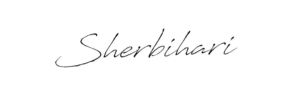 Sherbihari stylish signature style. Best Handwritten Sign (Antro_Vectra) for my name. Handwritten Signature Collection Ideas for my name Sherbihari. Sherbihari signature style 6 images and pictures png