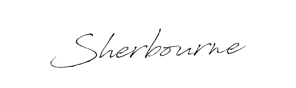 Make a beautiful signature design for name Sherbourne. With this signature (Antro_Vectra) style, you can create a handwritten signature for free. Sherbourne signature style 6 images and pictures png