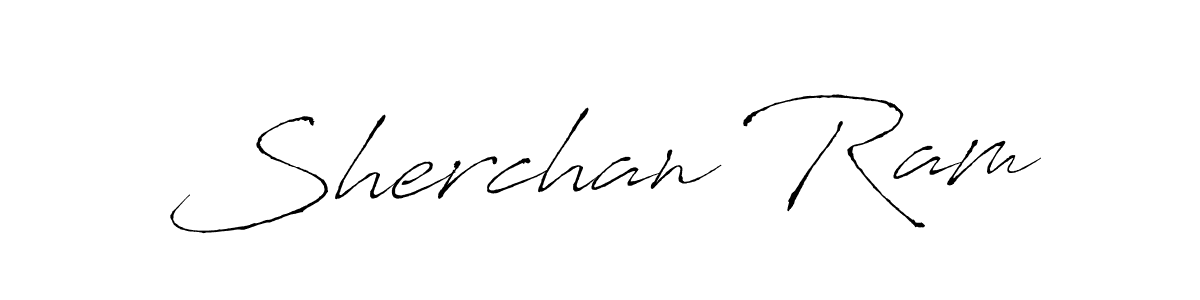 Make a beautiful signature design for name Sherchan Ram. With this signature (Antro_Vectra) style, you can create a handwritten signature for free. Sherchan Ram signature style 6 images and pictures png