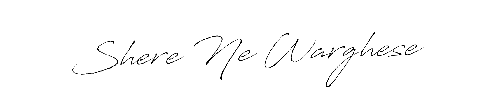 Create a beautiful signature design for name Shere Ne Warghese. With this signature (Antro_Vectra) fonts, you can make a handwritten signature for free. Shere Ne Warghese signature style 6 images and pictures png