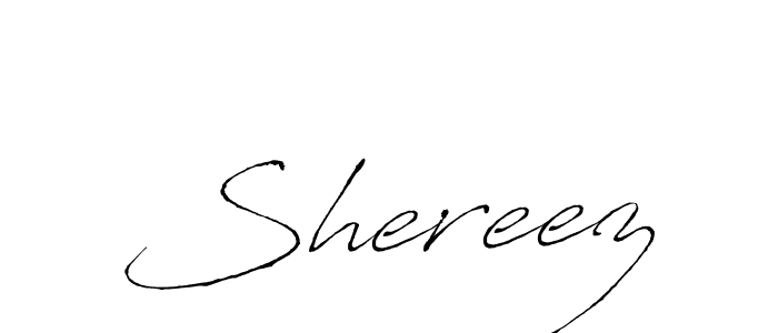Use a signature maker to create a handwritten signature online. With this signature software, you can design (Antro_Vectra) your own signature for name Shereez. Shereez signature style 6 images and pictures png