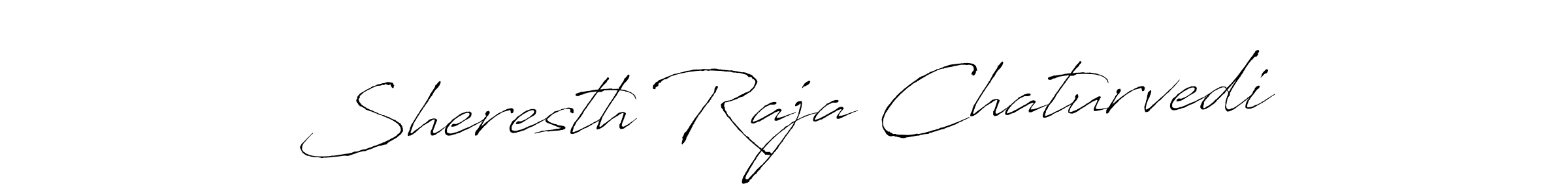 This is the best signature style for the Sheresth Raja Chaturvedi name. Also you like these signature font (Antro_Vectra). Mix name signature. Sheresth Raja Chaturvedi signature style 6 images and pictures png