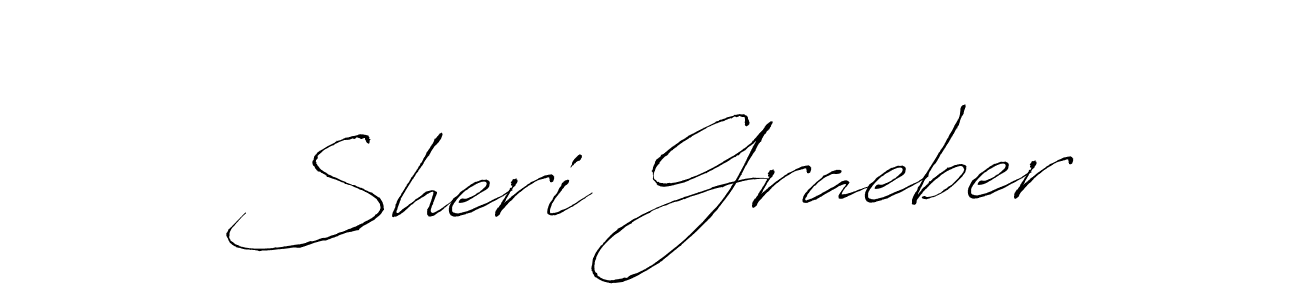 Create a beautiful signature design for name Sheri Graeber. With this signature (Antro_Vectra) fonts, you can make a handwritten signature for free. Sheri Graeber signature style 6 images and pictures png