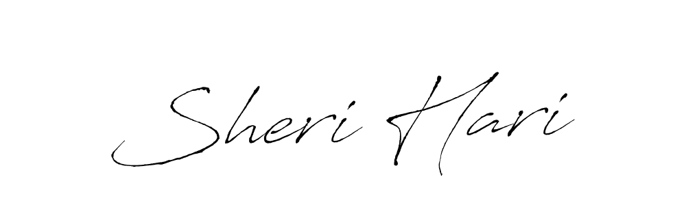 How to make Sheri Hari name signature. Use Antro_Vectra style for creating short signs online. This is the latest handwritten sign. Sheri Hari signature style 6 images and pictures png