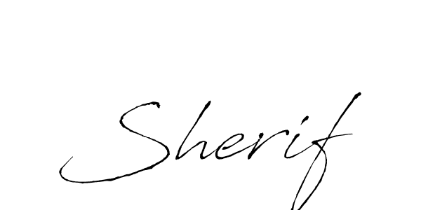 Design your own signature with our free online signature maker. With this signature software, you can create a handwritten (Antro_Vectra) signature for name Sherif. Sherif signature style 6 images and pictures png