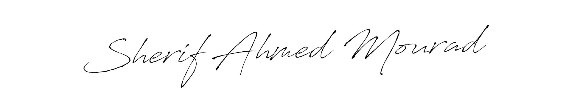 Antro_Vectra is a professional signature style that is perfect for those who want to add a touch of class to their signature. It is also a great choice for those who want to make their signature more unique. Get Sherif Ahmed Mourad name to fancy signature for free. Sherif Ahmed Mourad signature style 6 images and pictures png