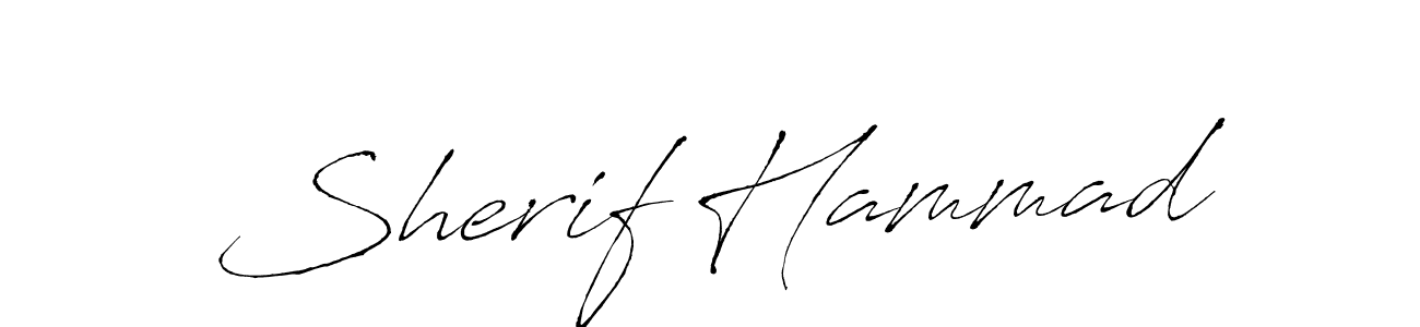 Also You can easily find your signature by using the search form. We will create Sherif Hammad name handwritten signature images for you free of cost using Antro_Vectra sign style. Sherif Hammad signature style 6 images and pictures png