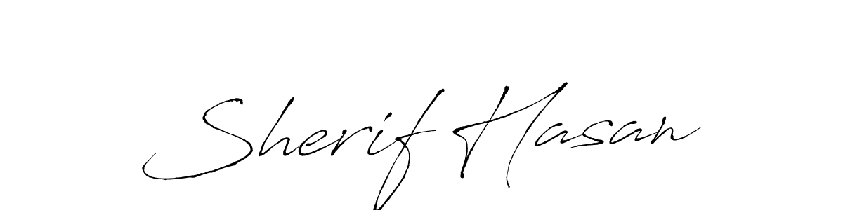 You should practise on your own different ways (Antro_Vectra) to write your name (Sherif Hasan) in signature. don't let someone else do it for you. Sherif Hasan signature style 6 images and pictures png