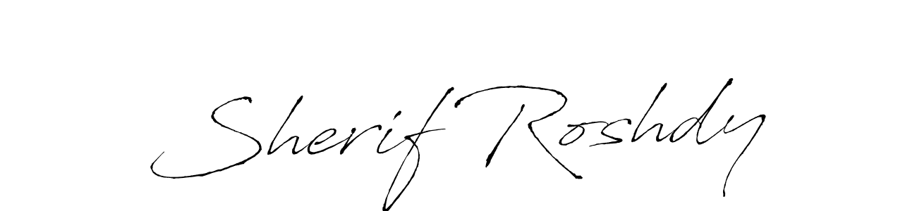 The best way (Antro_Vectra) to make a short signature is to pick only two or three words in your name. The name Sherif Roshdy include a total of six letters. For converting this name. Sherif Roshdy signature style 6 images and pictures png