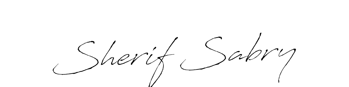 Sherif Sabry stylish signature style. Best Handwritten Sign (Antro_Vectra) for my name. Handwritten Signature Collection Ideas for my name Sherif Sabry. Sherif Sabry signature style 6 images and pictures png
