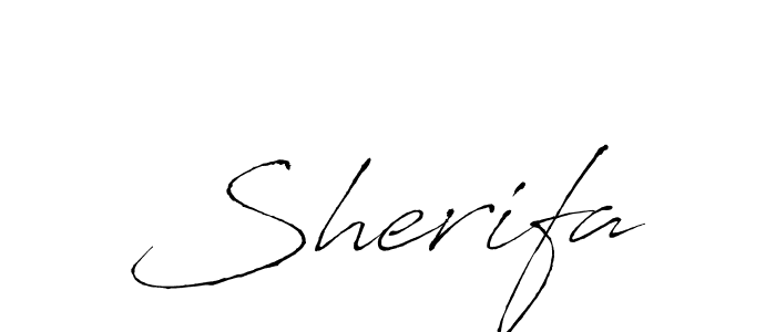 Also we have Sherifa name is the best signature style. Create professional handwritten signature collection using Antro_Vectra autograph style. Sherifa signature style 6 images and pictures png