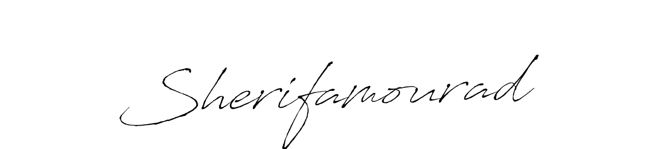 Use a signature maker to create a handwritten signature online. With this signature software, you can design (Antro_Vectra) your own signature for name Sherifamourad. Sherifamourad signature style 6 images and pictures png