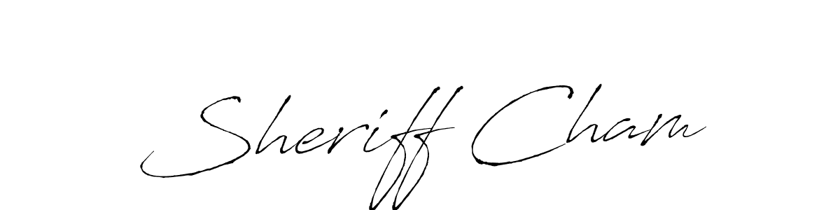 See photos of Sheriff Cham official signature by Spectra . Check more albums & portfolios. Read reviews & check more about Antro_Vectra font. Sheriff Cham signature style 6 images and pictures png