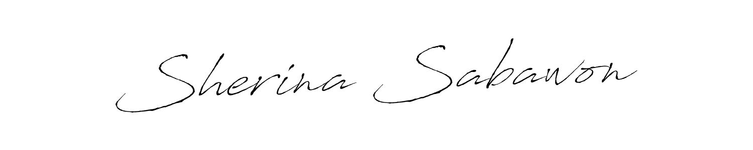 Similarly Antro_Vectra is the best handwritten signature design. Signature creator online .You can use it as an online autograph creator for name Sherina Sabawon. Sherina Sabawon signature style 6 images and pictures png