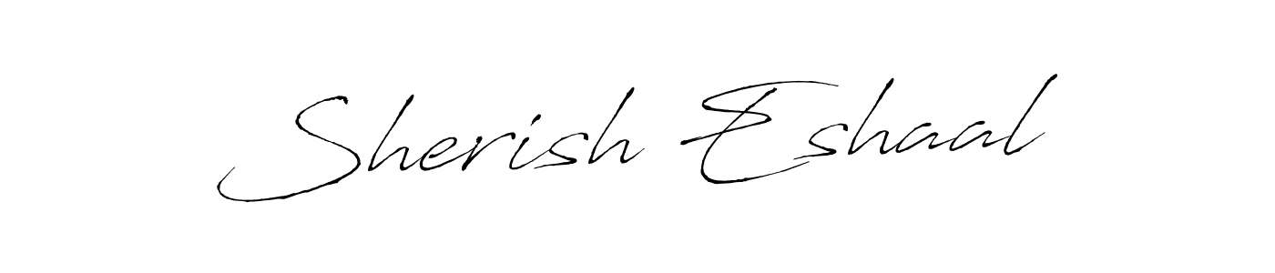 Once you've used our free online signature maker to create your best signature Antro_Vectra style, it's time to enjoy all of the benefits that Sherish Eshaal name signing documents. Sherish Eshaal signature style 6 images and pictures png