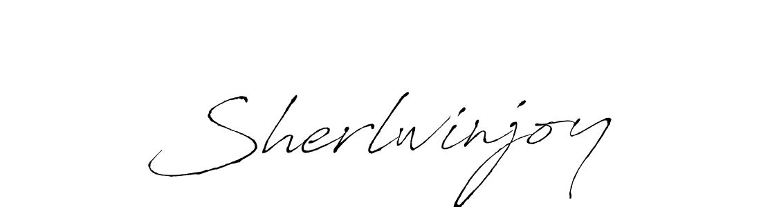 Sherlwinjoy stylish signature style. Best Handwritten Sign (Antro_Vectra) for my name. Handwritten Signature Collection Ideas for my name Sherlwinjoy. Sherlwinjoy signature style 6 images and pictures png