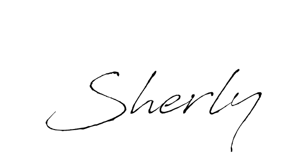 How to make Sherly signature? Antro_Vectra is a professional autograph style. Create handwritten signature for Sherly name. Sherly signature style 6 images and pictures png