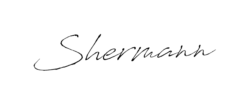 Create a beautiful signature design for name Shermann. With this signature (Antro_Vectra) fonts, you can make a handwritten signature for free. Shermann signature style 6 images and pictures png