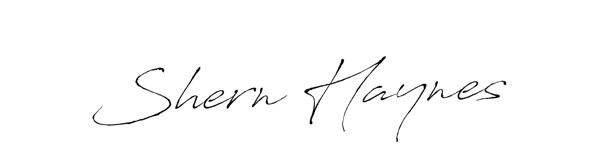 Similarly Antro_Vectra is the best handwritten signature design. Signature creator online .You can use it as an online autograph creator for name Shern Haynes. Shern Haynes signature style 6 images and pictures png