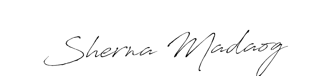 Also we have Sherna Madaog name is the best signature style. Create professional handwritten signature collection using Antro_Vectra autograph style. Sherna Madaog signature style 6 images and pictures png