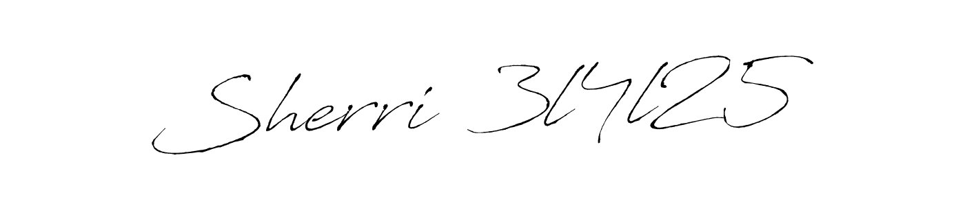 Make a beautiful signature design for name Sherri  3l4l25. With this signature (Antro_Vectra) style, you can create a handwritten signature for free. Sherri  3l4l25 signature style 6 images and pictures png