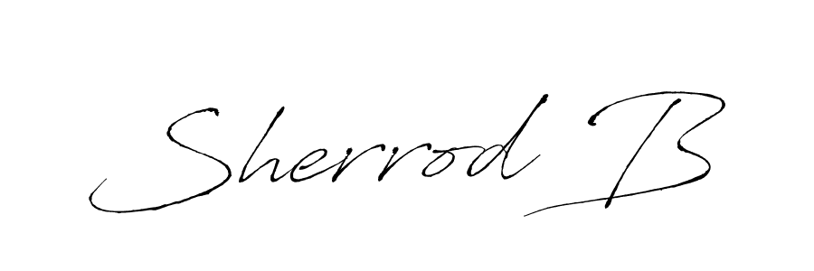 You should practise on your own different ways (Antro_Vectra) to write your name (Sherrod B) in signature. don't let someone else do it for you. Sherrod B signature style 6 images and pictures png