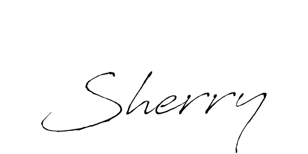 Sherry stylish signature style. Best Handwritten Sign (Antro_Vectra) for my name. Handwritten Signature Collection Ideas for my name Sherry. Sherry signature style 6 images and pictures png