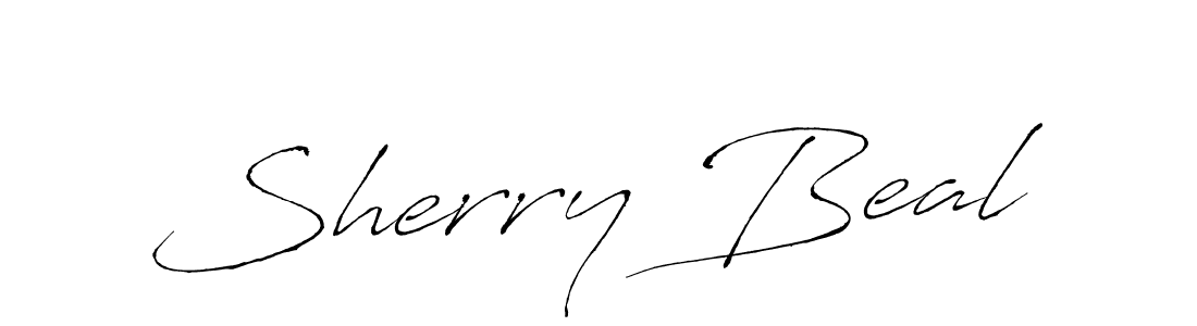 Design your own signature with our free online signature maker. With this signature software, you can create a handwritten (Antro_Vectra) signature for name Sherry Beal. Sherry Beal signature style 6 images and pictures png