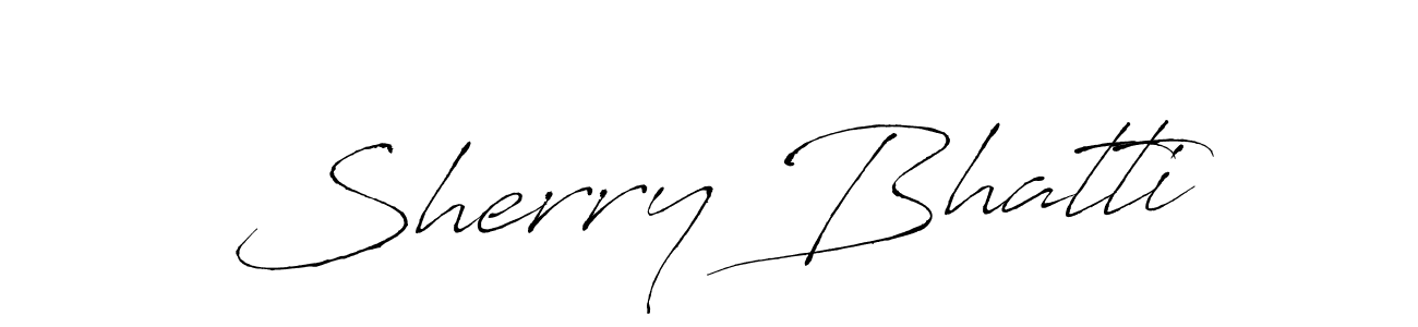 Use a signature maker to create a handwritten signature online. With this signature software, you can design (Antro_Vectra) your own signature for name Sherry Bhatti. Sherry Bhatti signature style 6 images and pictures png