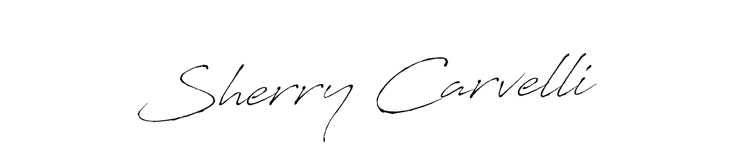 How to make Sherry Carvelli signature? Antro_Vectra is a professional autograph style. Create handwritten signature for Sherry Carvelli name. Sherry Carvelli signature style 6 images and pictures png